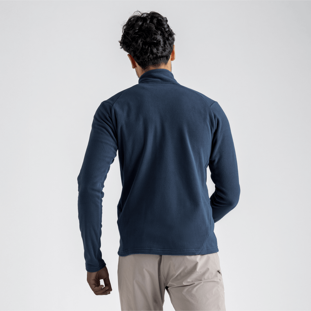Auro Men's Fleece Zip Top — Burned Red