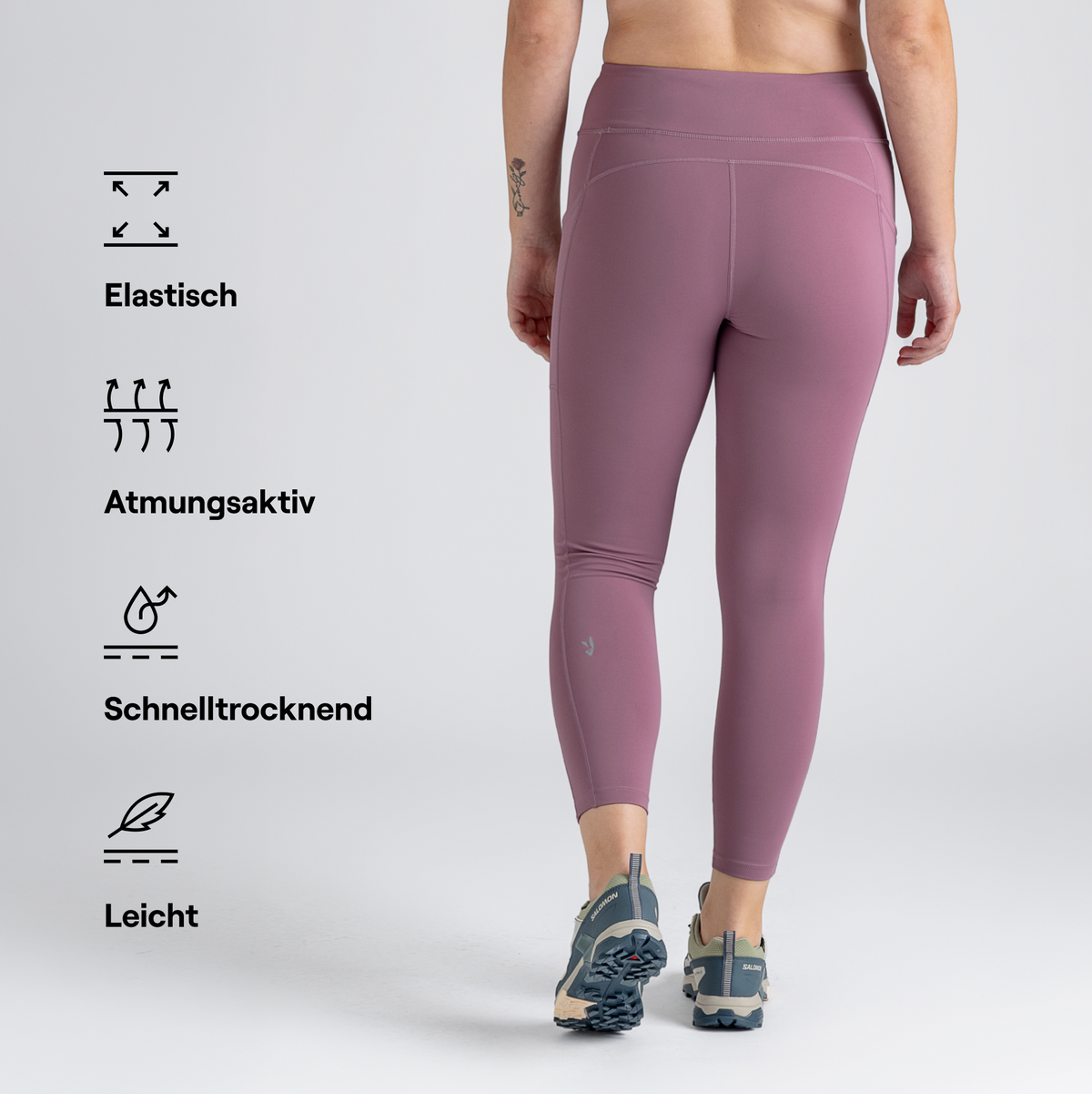 Fluo Women's Ankle Leggings — Black