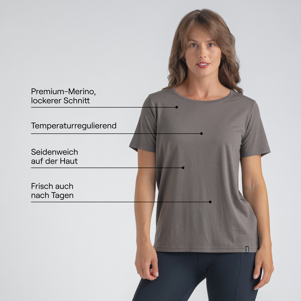 Kora Women's Merino T-shirt — Black