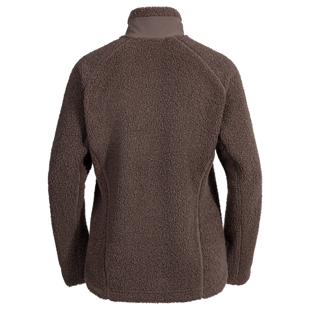 Palpo Women's Pile Fleece Jacket — Cocoa Brown