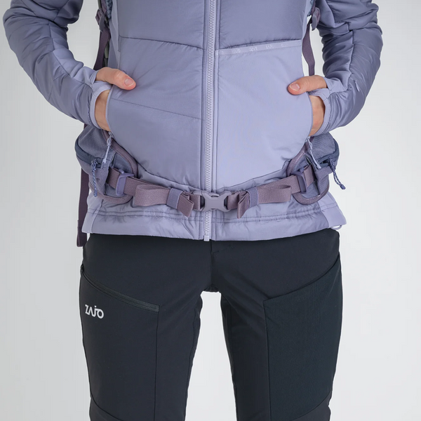 Spiro Women's Insulated Hybrid Jacket — Burned Red