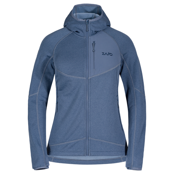 Amiko Women's Fleece Hooded Jacket — Harbor Blue