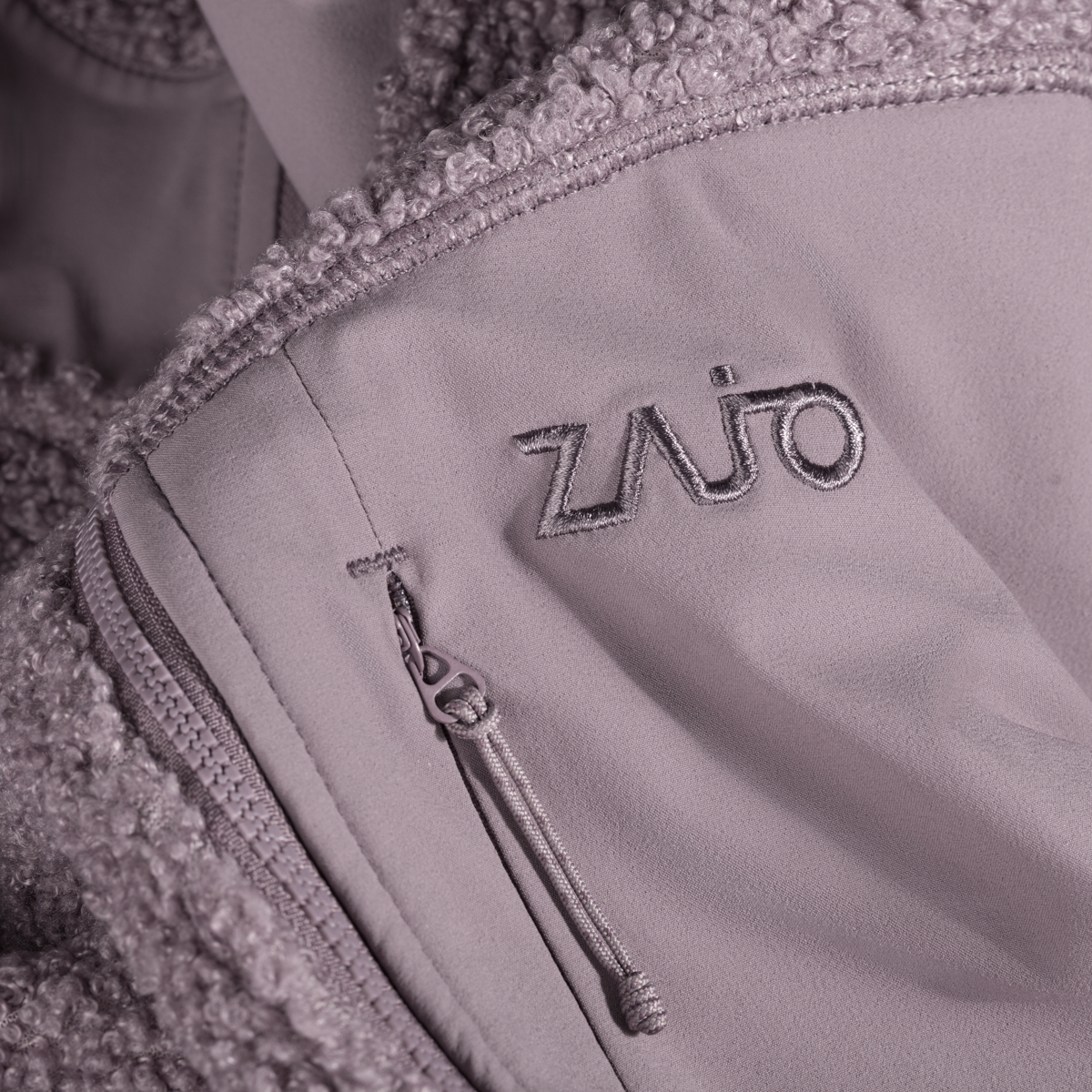 Palpo Women's Pile Fleece Jacket — Iced Mauve