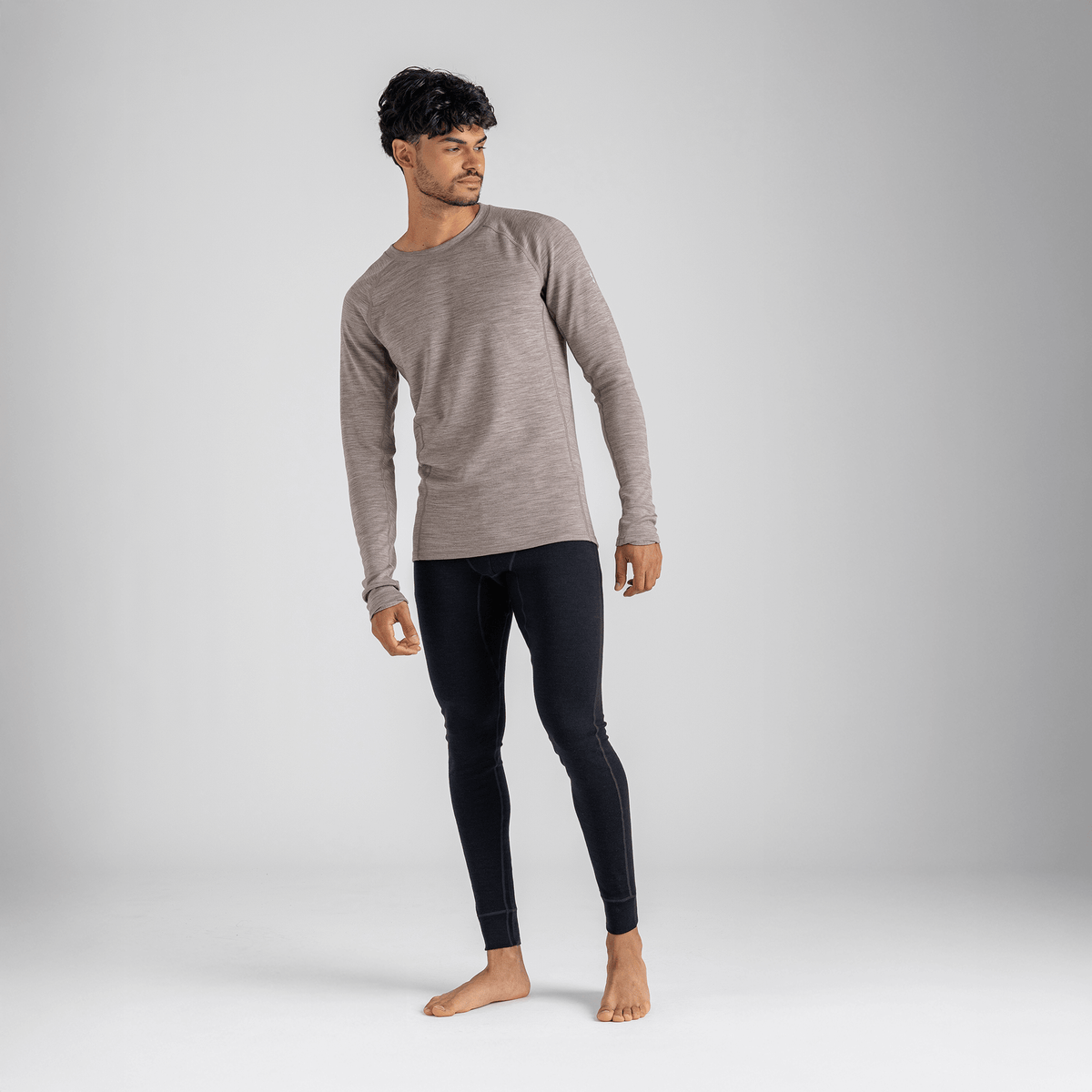 Hejma Men's Merino Longsleeve — Dark Green