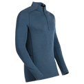 Hejma Men's Merino Zip Top — Blue