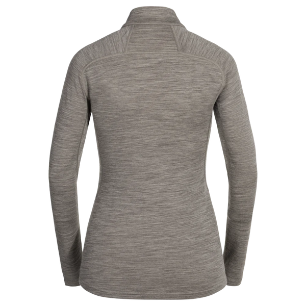 Hejma Women's Merino Zip Top — Taupe Beige