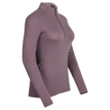 Hejma Women's Merino Zip Top — Grape Mauve