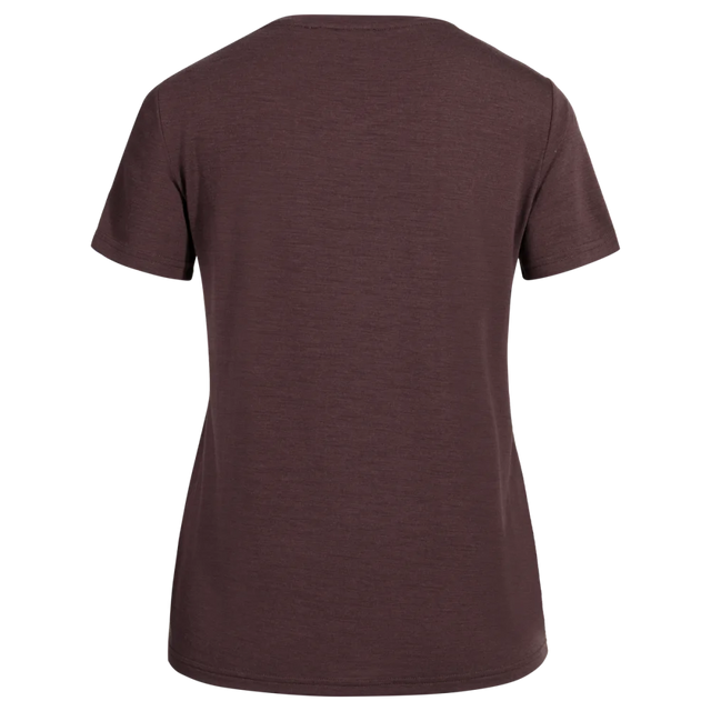 Kora Women's Merino T-shirt — Decadent Red