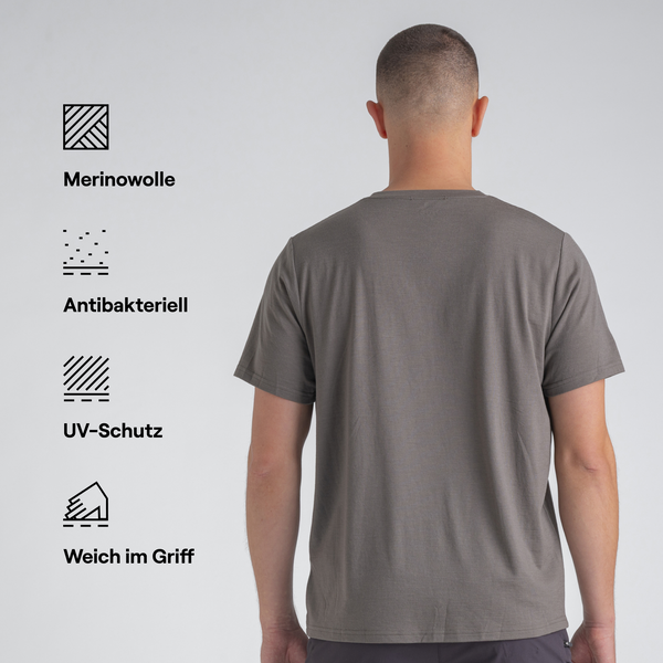 Kora Men's Merino T-shirt — Black