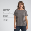 Kora Women's Merino T-shirt — Black