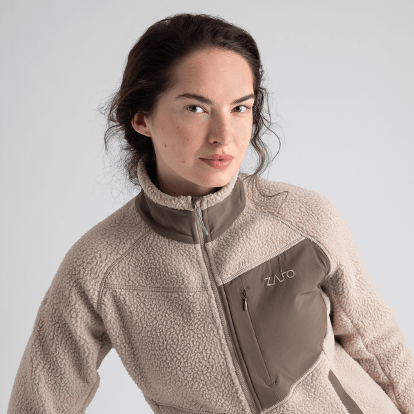 Palpo Women's Pile Fleece Jacket — Iced Mauve