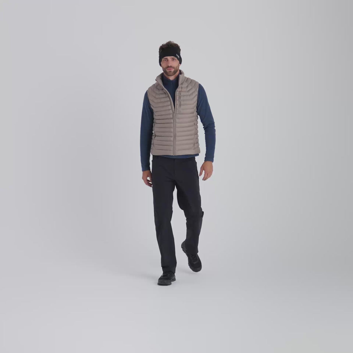 Nubaro Men's Insulated Vest — Golden Brown