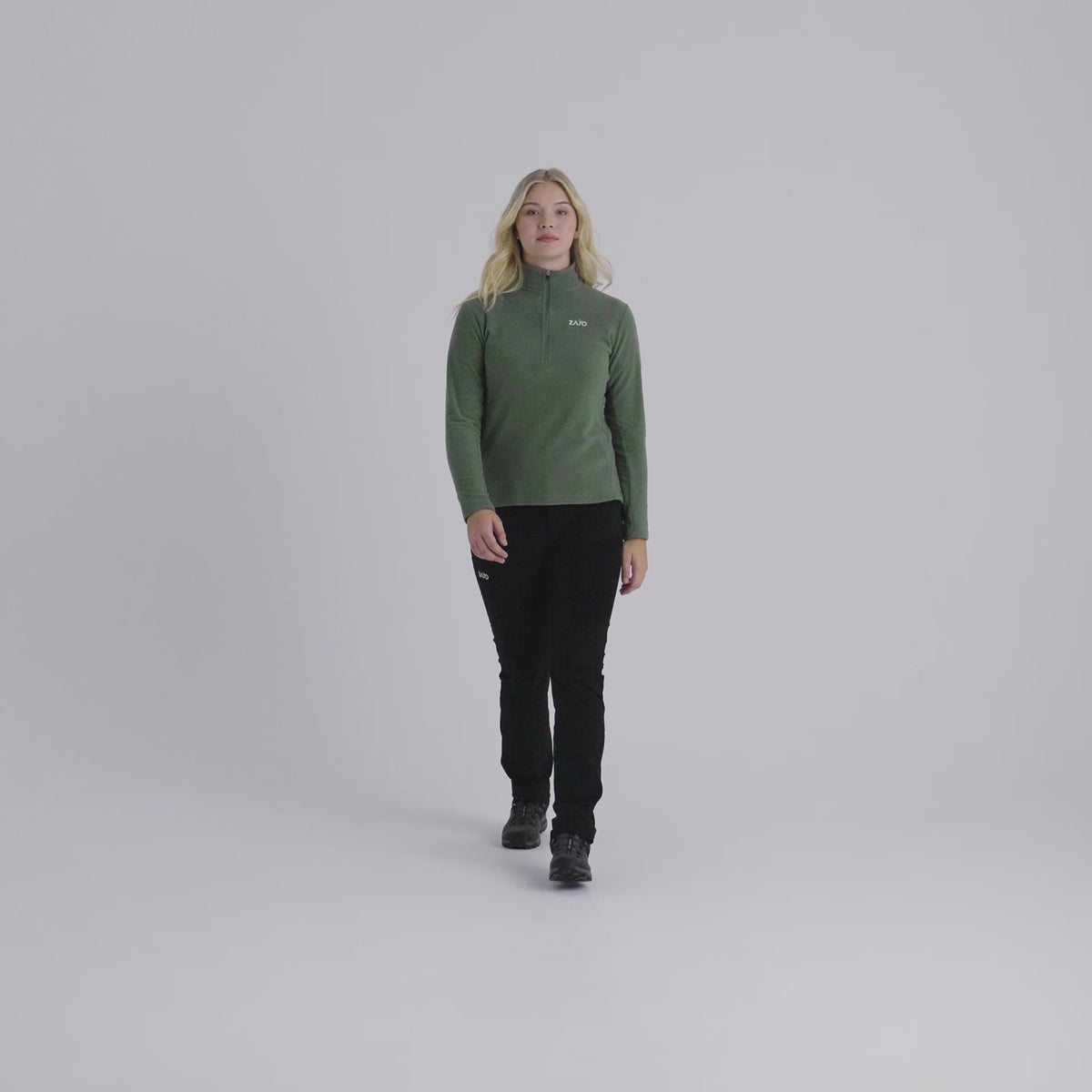 Auro Women's Fleece Zip Top — Light Beige