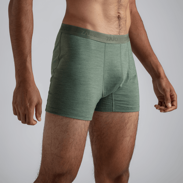 Senti Men's Merino Boxer Briefs — Dark Navy