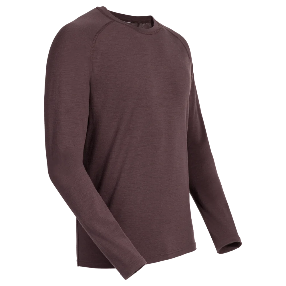 Senti Men's Merino Longsleeve — Decadent Red