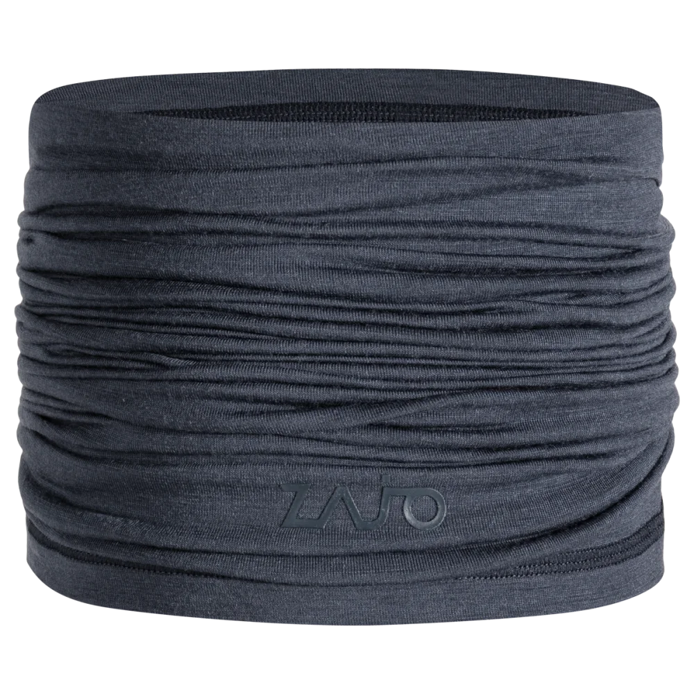 Senti Merino Multifunctional Scarf — Grey Navy