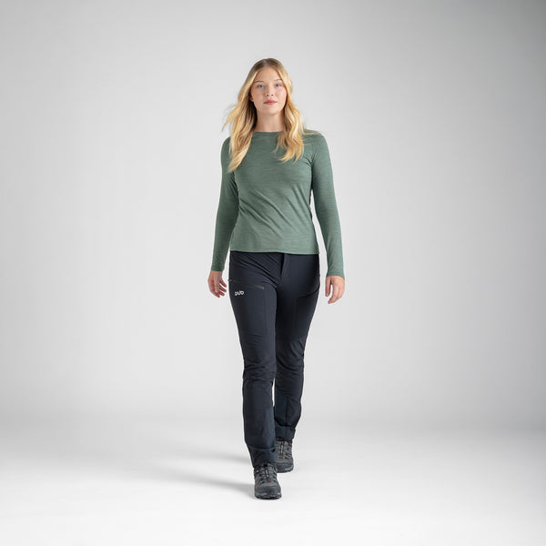 Senti Women's Merino Longsleeve — Decadent Red